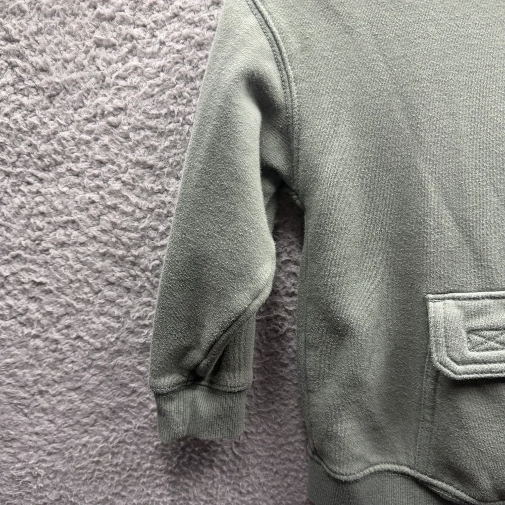 Carter's Hoodie Toddler Boy Size 4T Green Cargo Style Pocket Pullover Hoodie 4T